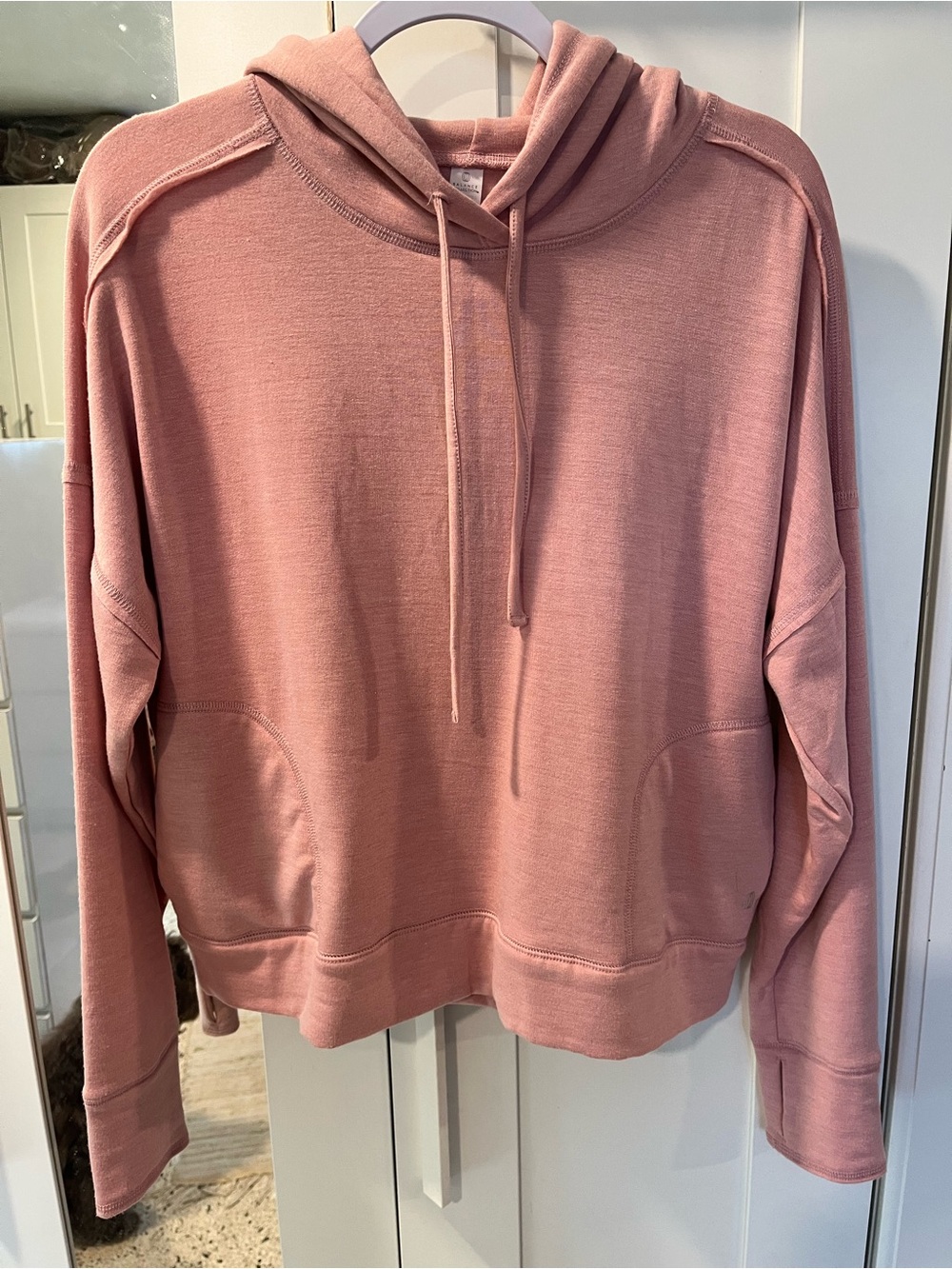 NWOT Balance Collection Light Coral Pullover Hoodie Sweatshirt MSRP $109